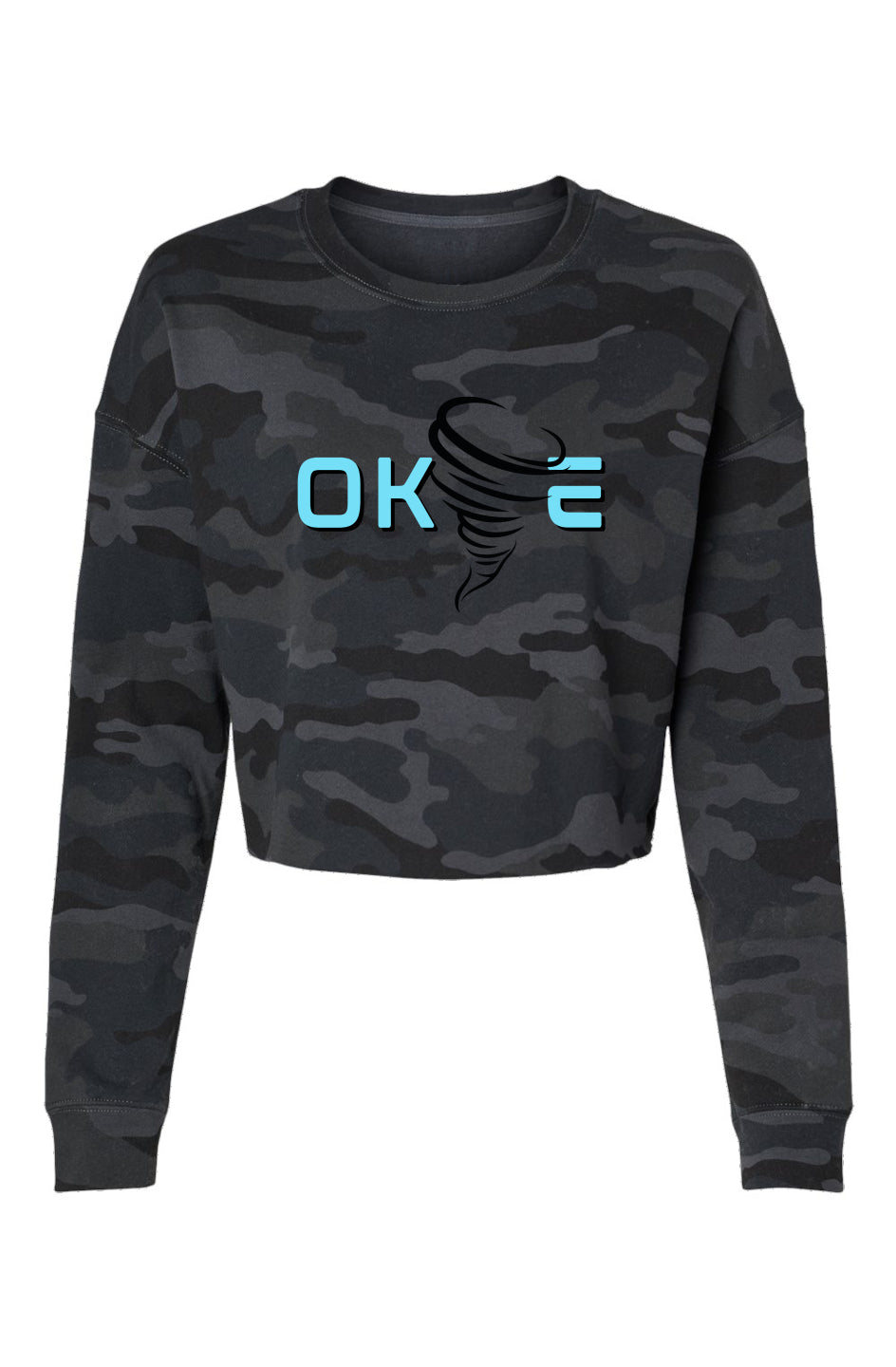 Lightweight Camo Cropped Crew