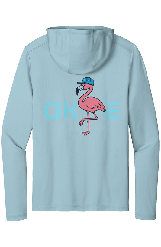 Posi UV Pro Hoodie - Flamingo Back