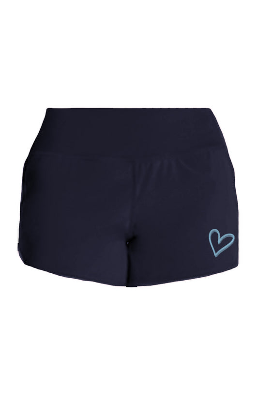 Ladies Repeat Short - Blue Heart